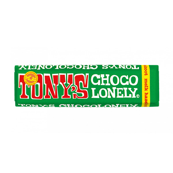 Tony's Chocolonely hazelnoot chocoladereep 47 gram 17463 423258 - 1