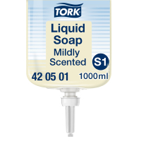Tork 420501 vloeibare zeep geparfumeerd geschikt voor Tork S1 dispenser (1 liter)
