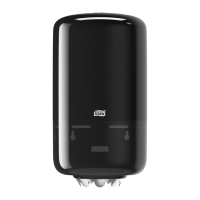 Tork Mini Centerfeed 558008 M1-dispenser voor poetspapier (zwart) 558008 STO00230