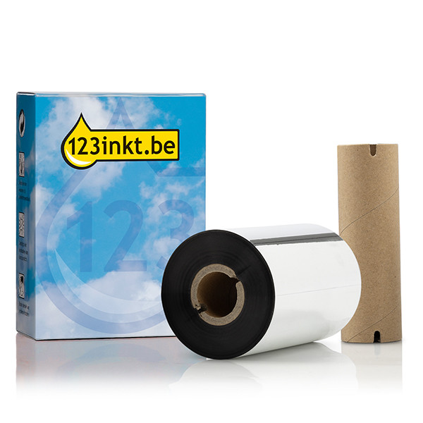 Toshiba AW6F / BSA40110 wax ribbon zwart (123inkt huismerk) BSA40110AW6FC 078519 - 1