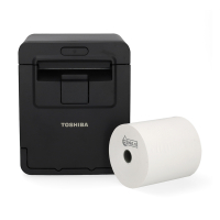 Toshiba HSP-100 ticketprinter met USB bundel met 5x kassarol 80x80x12 thermo wit 832340