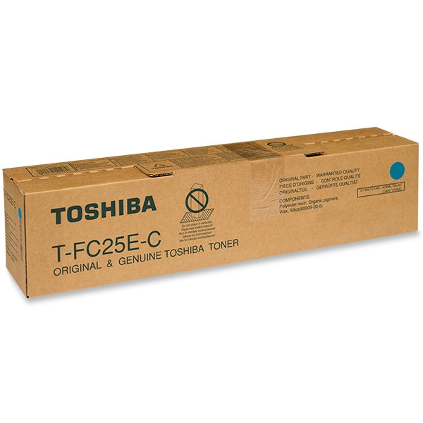 Toshiba T-FC25E-C toner cyaan (origineel) 6AJ00000072 078696 - 1