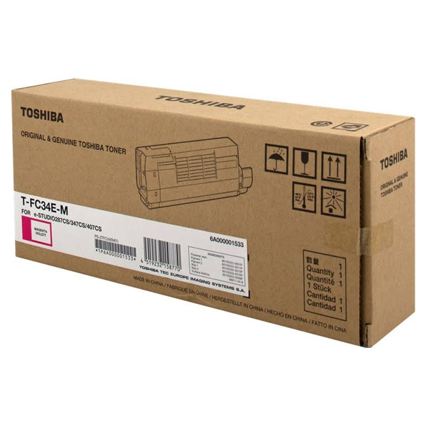 Toshiba T-FC34E-M toner magenta (origineel) 6A000001533 078910 - 1