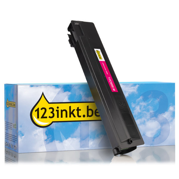 Toshiba T-FC505E-M toner magenta (123inkt huismerk) 6AJ00000143C 078397 - 1