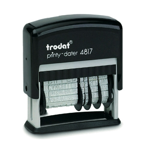 Trodat Printy 4817 tekst- en datumstempel zelfinktend (NL) 80640 206552 - 1