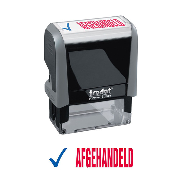 Trodat Printy 4912 Office 'Afgehandeld' stempel zelfinktend 10041 225137 - 1