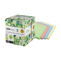 UPM gerecyclede zelfklevende notes pastelmix (8 x 100 vel) 303226