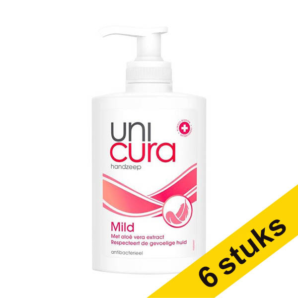 Aanbieding: 6x Unicura handzeep mild (250 ml) SUN00016 - 1