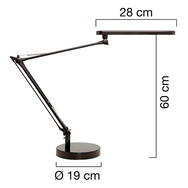 Unilux Mamboled led bureaulamp zwart 400033683 237820 - 2