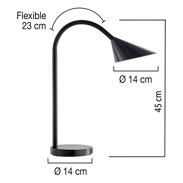 Unilux Sol led bureaulamp zwart 400077402 237821 - 2