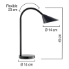 Unilux Sol led bureaulamp zwart 400077402 237821 - 2