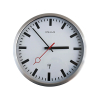 Unilux Station radiogestuurde wandklok metallic grijs 237850 - 1