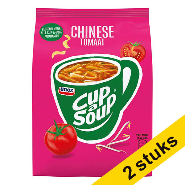 Unox Aanbieding: 2x Cup-a-Soup Chinese Tomaat navulling automaat (636 gram)  404344 - 1