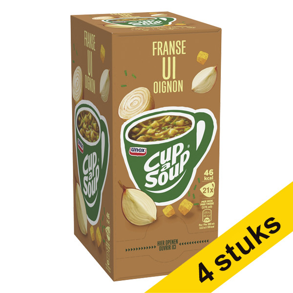 Unox Aanbieding: 4x Cup-a-Soup Franse ui 175 ml (21 stuks)  423061 - 1