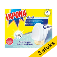 Aanbieding: 3x Vapona anti-muggen stekker SVA00098