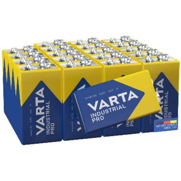 Varta Industrial Pro 9V / 6LR61 / E-Block Alkaline Batterij (20 stuks) AVA00129 - 1