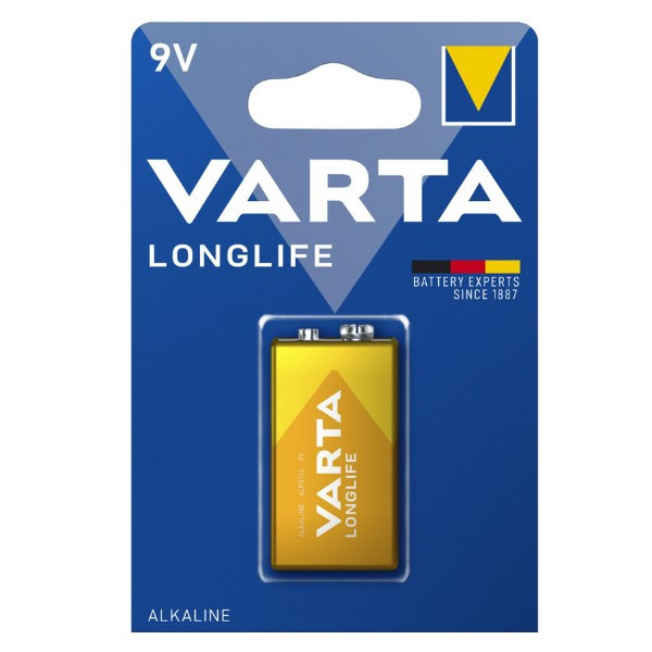 Varta Longlife 9V / 6LR61 / E-Block alkalinebatterij 1 stuk AVA00136 - 1