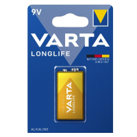 Varta Longlife 9V / 6LR61 / E-Block alkalinebatterij 1 stuk AVA00136