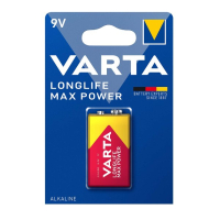 Varta Longlife Max Power 9V / 6LR61 / E-Block Alkaline Batterij 1 stuk AVA00449