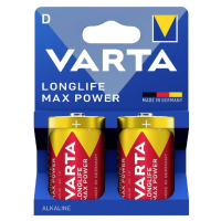 Varta Longlife Max Power LR20 / D Alkaline Batterij 2 stuks AVA00480