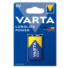 Varta Longlife Power 9V / 6LR61 / E-Block alkalinebatterij 1 stuk AVA00168 - 1