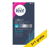 Aanbieding: 3x Veet Expert cold wax strips lichaam en benen normale huid (40 stuks) SVE01053