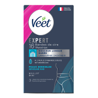 Veet Expert cold wax strips bikinilijn gevoelige huid (16 stuks) SVE00162