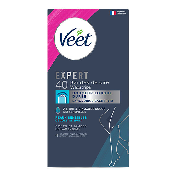 Veet Expert cold wax strips lichaam en benen normale huid (40 stuks) SVE00160 - 1