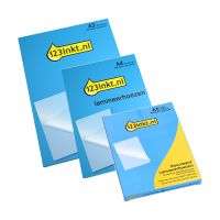 Voordeelbundel: 123inkt document lamineerhoes A3, A4 en A5 glanzend 2x80 micron (300 stuks) 303282