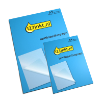 Voordeelbundel: 123inkt document lamineerhoes A3 en A4 glanzend 2x80 micron (200 stuks) 303185