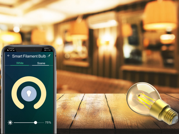 WOOX E27 smart lamp peer A60 warm wit wifi (Tuya) LWO00022 - 2