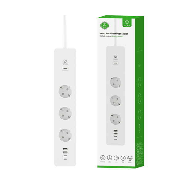 WOOX R6132 smart stekkerdoos met energiemeter LWO00081 - 1