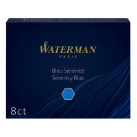 Waterman Allure inktpatronen lang kalm blauw (8 stuks) S0110860 234792
