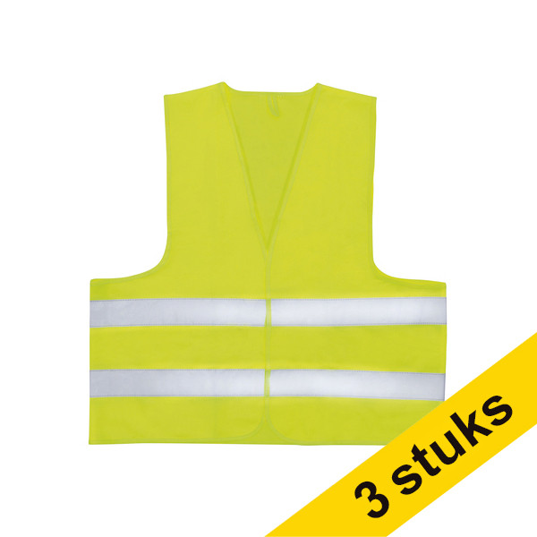 Aanbieding: 3x Westcott veiligheidsvest geel 221099 - 1