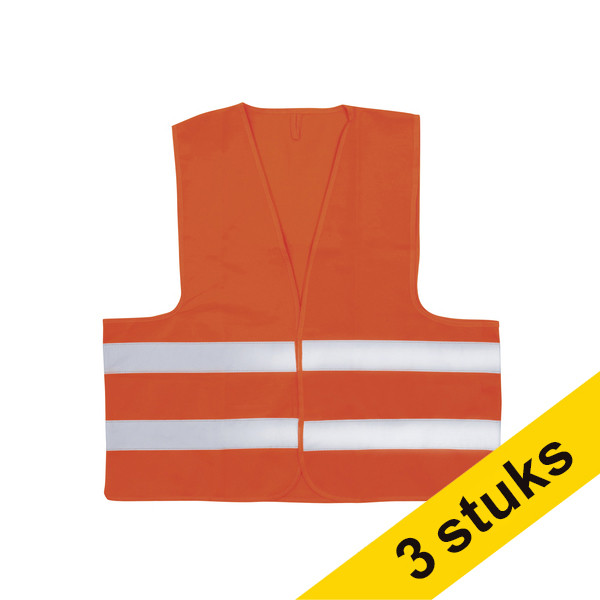 Aanbieding: 3x Westcott veiligheidsvest oranje 221100 - 1