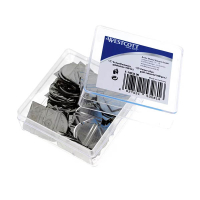 Wescott hoekclips zilver aluminium (100 stuks) 209825