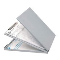Westcott aluminium klembord met opbergvak en omslag A4 staand AC-E17002 221041