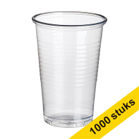 White label Aanbieding: 10x Wegwerpbeker plastic transparant 200 ml (100 stuks)  422995