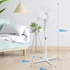 Aanbieding: 3x Extralink ventilator staand met 3 snelheidsstanden wit (40 cm) 263357 - 2
