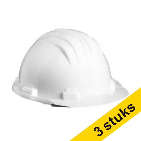 White label Aanbieding: 3x Veiligheidshelm wit  SBU00087 - 1
