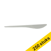 Aanbieding: 5x Conpax Folia herbruikbaar mes wit (250 stuks)