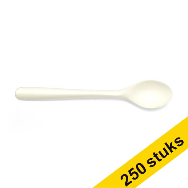 Aanbieding: 5x Conpax Folia herbruikbare dessertlepel wit (50 stuks) 402952 Aanbieding: 5x Conpax Folia herbruikbare dessertlepel wit (50 stuks) 402952 - 1