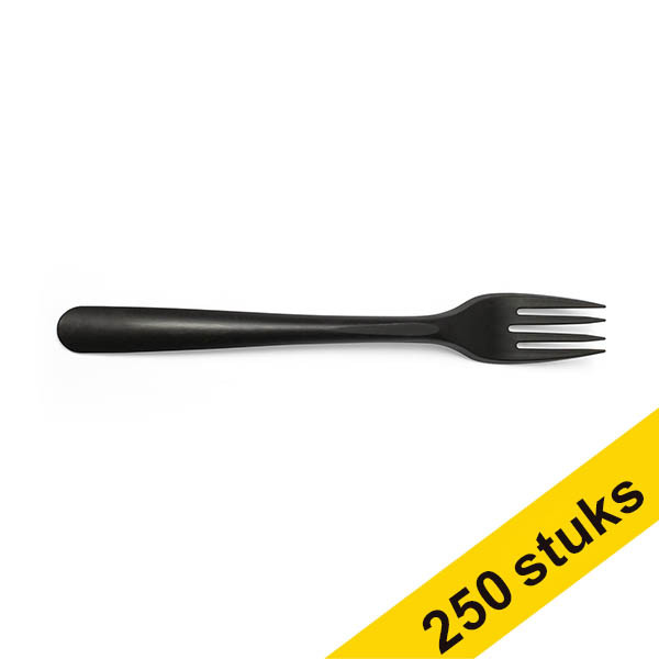 Aanbieding: 5x Conpax Folia herbruikbare vork zwart (50 stuks) 402956 Aanbieding: 5x Conpax Folia herbruikbare vork zwart (50 stuks) 402956 - 1