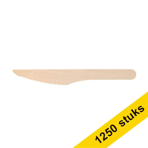 Aanbieding: 5x Conpax mes hout (250 stuks) 402944 Aanbieding: 5x Conpax mes hout (250 stuks) 402944 - 1