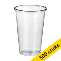 White label Aanbieding: 5x Wegwerpbeker plastic transparant 300 ml (100 stuks)  422996