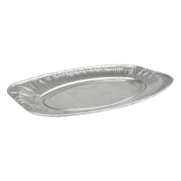 White label Aluminium schaal ovaal 350 mm (10 stuks) 600120 402927