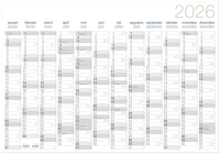 Annoplan jaarplanner 400 x 600 mm 2-talig 202562