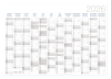 Annoplan jaarplanner 700 x 1000 mm 2-talig 202561 - 1