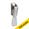 Badgeclips met strip chroom (100 stuks) 068848 - 1