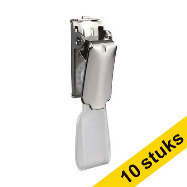Badgeclips met strip chroom 068839 - 1